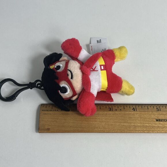 Headstart Ryan Titan Plush Keyring Hangtag Toy Doll Ring Boy Kid Panda Mask Hero - Picture 6 of 6